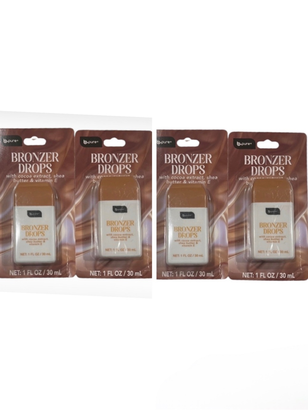 Bundle of 4 B Pure Bronzer Drops New in Package